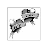 Tampons Encreurs Maman Papa Red Hearts Tattoo (Impression)