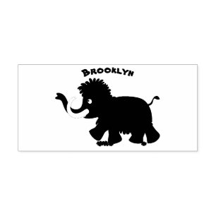 Tampons Encreurs Mammouth laineux mignon illustration de dessin ani