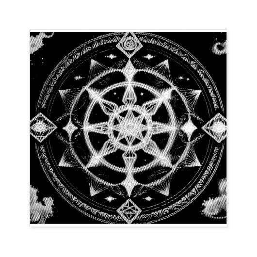 Tampons Encreurs Mandala blends sacred geometry &mystical energy (Impression)