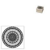 Tampons Encreurs mandala coloré (Tamponné)