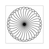 Tampons Encreurs Mandala Mondial Tracker pour Bujo Wood Art Stamp (Impression)