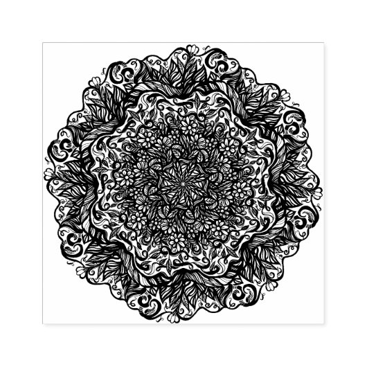 Tampons Encreurs Mandala Nature Florale (Impression)