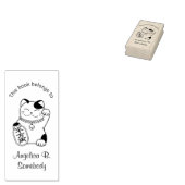 Tampons Encreurs Maneki Neko Japonais Lucky Chat Plaque (Tamponné)