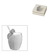 Tampons Encreurs Mango Lassi Rafraîchissant Yaourt indien Boire Fru (Tamponné)