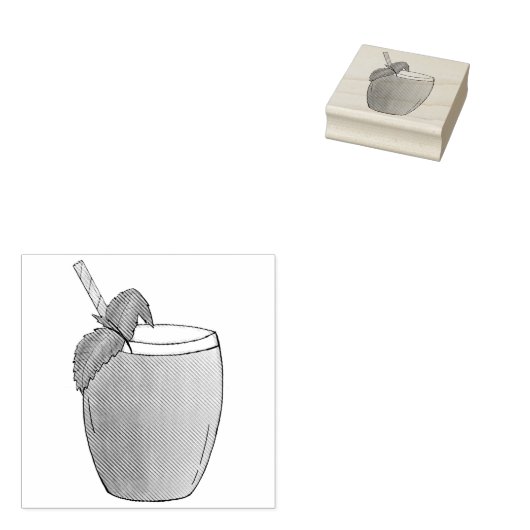 Tampons Encreurs Mango Lassi Rafraîchissant Yaourt indien Boire Fru (Tamponné)