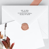 Tampons Encreurs Mariage Adresse de retour Nouveaux mariés Nouvelle