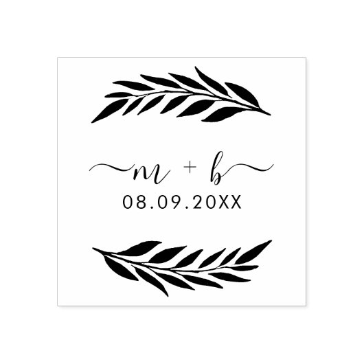 Tampons Encreurs Mariage botanique (Impression)