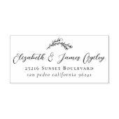 Tampons Encreurs Mariage botanique moderne Couple's Script Address (Impression)