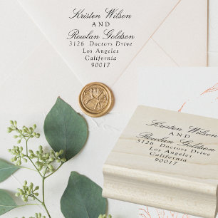 Tampons Encreurs Mariage classique traditionnel noir et blanc