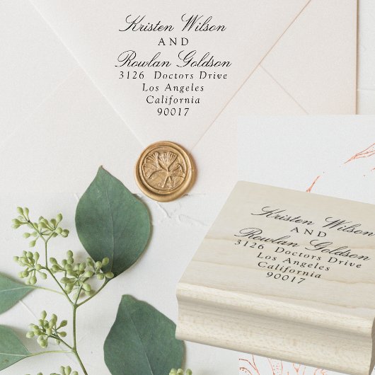 Tampons Encreurs Mariage classique traditionnel noir et blanc