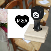 Mariage Couple Monogram Love Heart