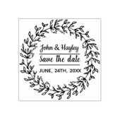 Tampons Encreurs Mariage couronne, Enregistrer la date. (Impression)