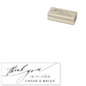 Tampons Encreurs Mariage de calligraphie chic Merci (Tamponné)