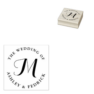Tampons Encreurs Mariage de chambre de mariée monogramme moderne