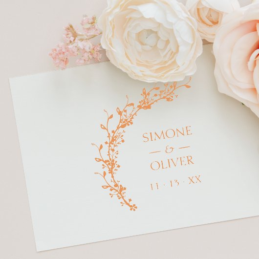 Tampons Encreurs Mariage de couronne d'élégance botanique