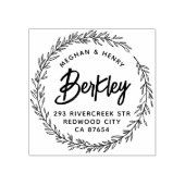 Tampons Encreurs Mariage de couronne russe moderne Noms de retour A (Impression)