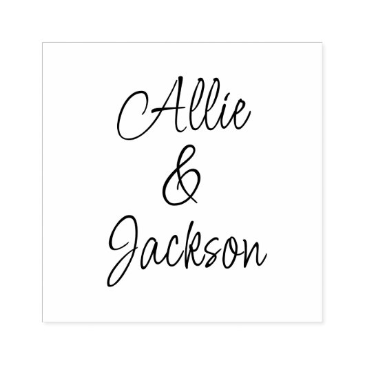 Tampons Encreurs Mariage de noms de script moderne (Impression)