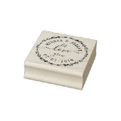 Tampons Encreurs Mariage de script et de couronne personnalisés Lai (Tampon)