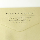 Tampons Encreurs Mariage de typographie simple et élégante Adresse