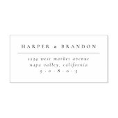 Tampons Encreurs Mariage de typographie simple et élégante Adresse  (Impression)