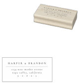 Tampons Encreurs Mariage de typographie simple et élégante Adresse  (Tamponné)