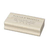 Tampons Encreurs Mariage de typographie simple et élégante Adresse  (Tampon)