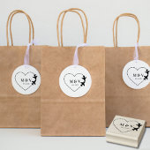 Tampons Encreurs Mariage de voyage Deux avions font du coeur modern