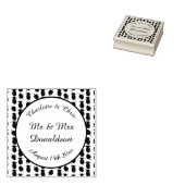 Tampons Encreurs Mariage d'été tropical Ananas et Palm Feuille (Tamponné)