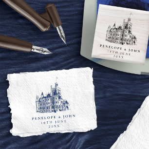 Tampons Encreurs Mariage élégant de château de destination vintage