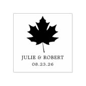 Tampons Encreurs Mariage élégant Feuille d'érable personnalisée (Impression)