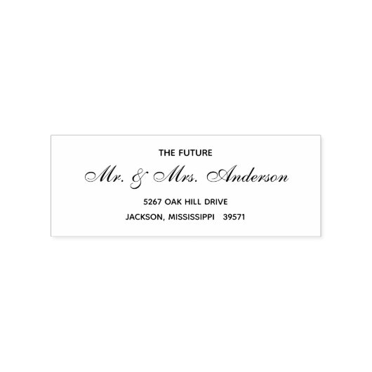 Tampons Encreurs Mariage floral rustique intemporel (Impression)