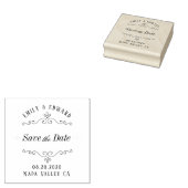 Tampons Encreurs Mariage florissant Enregistrer la date (Tamponné)