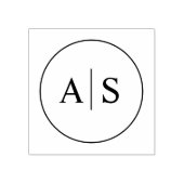 Tampons Encreurs Mariage initial minimaliste (Impression)