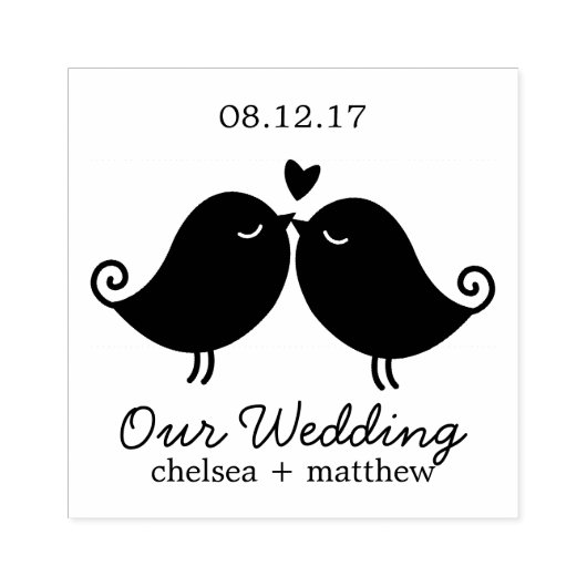 Tampons Encreurs Mariage Inséparables doux (Impression)