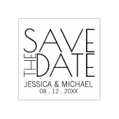 Tampons Encreurs Mariage moderne et élégant Enregistrer la date (Impression)