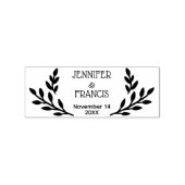 Tampons Encreurs Mariage moderne Laurel Enregistrer la date (Impression)