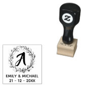 Tampons Encreurs Mariage Monogramme initial Cachet en caoutchouc (Tamponné)