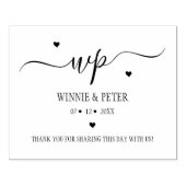 Tampons Encreurs Mariage Monogramme moderne personnalisé (Impression)