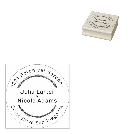 Tampons Encreurs Mariage Pastel Orange Yellow Spring Dahlia Fleurs (Tamponné)