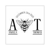 Tampons Encreurs mariage pour invitation couple bebe monogram (Impression)