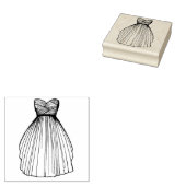 Tampons Encreurs Mariage robe mariée Princesse Gown Fête des mariée (Tamponné)