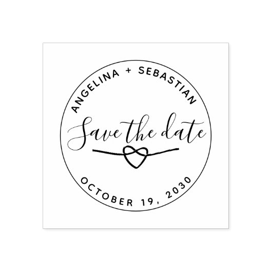 Tampons Encreurs Mariage Romantique Sauvez La Date (Impression)