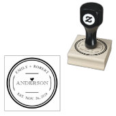 Tampons Encreurs Mariage simple et élégant personnalisé (Tamponné)