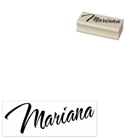 Tampons Encreurs Mariana nom cursive écriture décorative (Tamponné)
