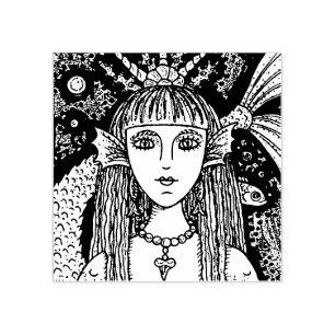 TAMPONS ENCREURS MARINE NOIRE GOTH, IMAGINAIRE POMPE EN CAOUTCHOUC