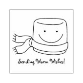 Tampons Encreurs Marshmallow mignon Vacances ou Timbre en caoutchou (Impression)