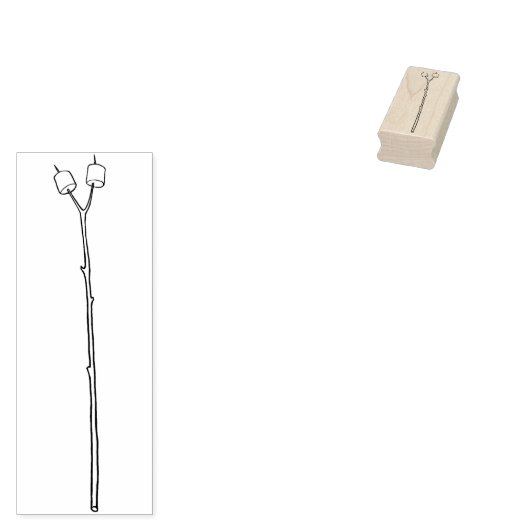 Tampons Encreurs Marshmallows sur un Timbre en caoutchouc (Tamponné)