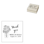 Tampons Encreurs Mason Jar Daisy Fleurs Merci Mariage (Tamponné)
