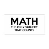 Tampons Encreurs Math. Le seul sujet qui compte (Impression)