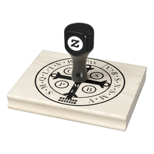 Tampons Encreurs Médaille Saint Benoît Timbre en caoutchouc (Tampon)